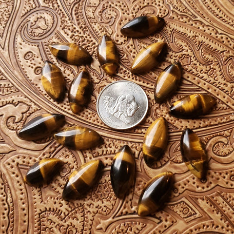Tiger's Eye Marquise Cab (1 pc)