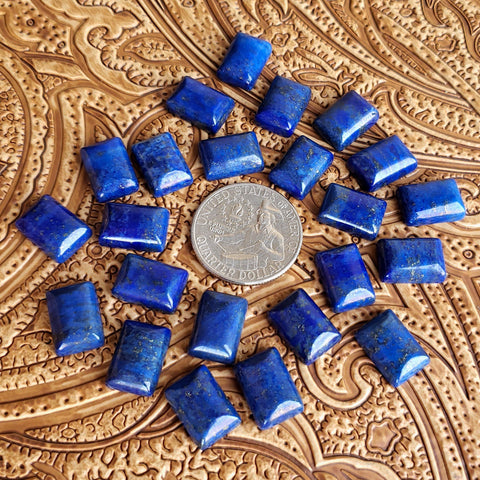 10x14mm Lapis Lazuli Rectangle Cab (1 pc)
